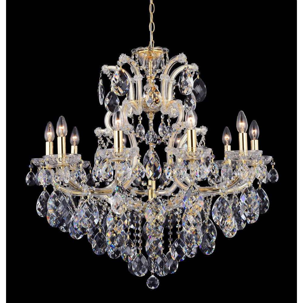 Люстра ISABEL SP11 GOLD/TRANSPARENT