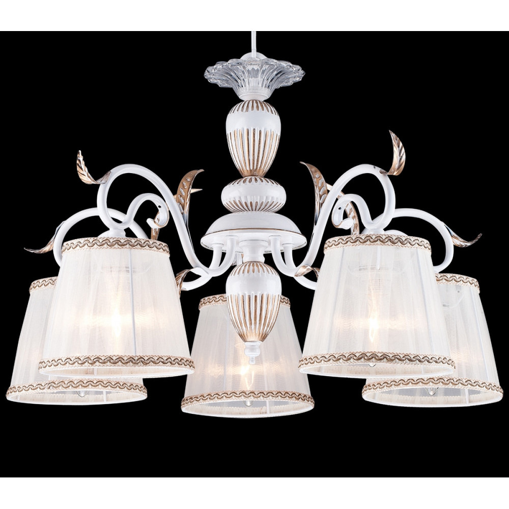 Подвесная люстра Iris IRIS 11389/5C WHITE GOLD