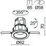 Точечный светильник Wise DL057-7W3K-W